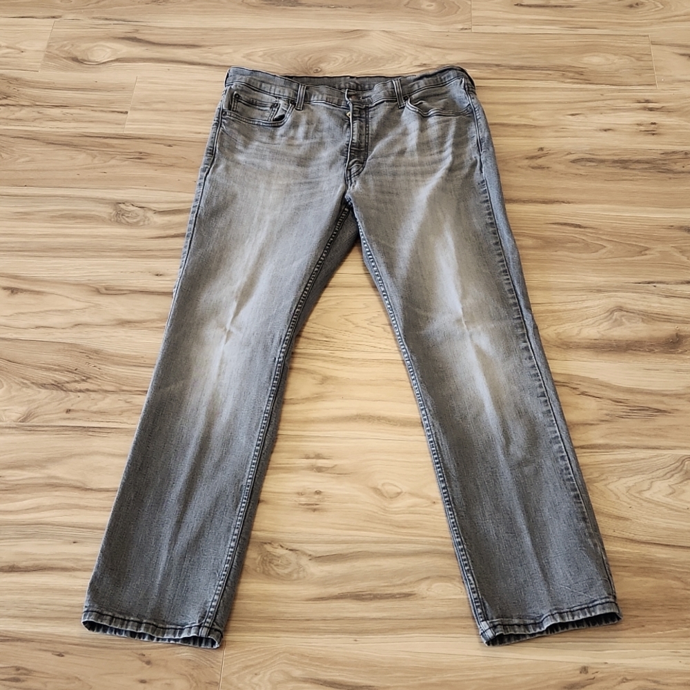 Levi's 514 Straight Fit Dark Gray Denim Jeans W 38 L 32